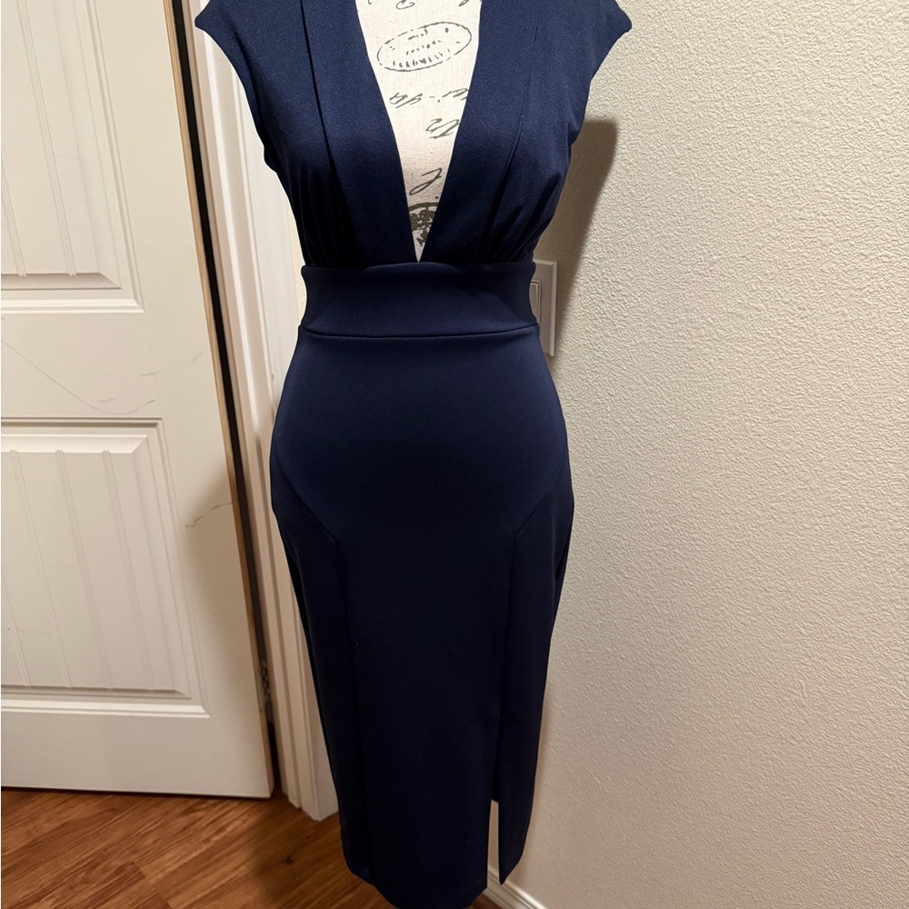 ASOS Deep Blue Midi Dress